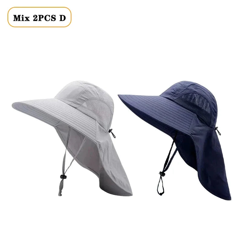 Waterproof Wide Brim Fisherman Sun Hat – UV Protection Cap