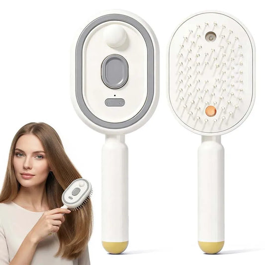 Factory Direct Sale 2-in-1 Red Light Scalp Massager Brush Original Manufacturer Wholesale Hair Care Comb with Mist Spray Peaceful Pleasures Health and Wellness