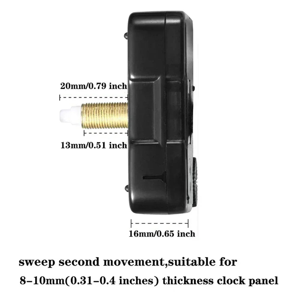 Black Walnut Traced Replacement Hands Atomic Quartz Silent Controlled Wall Clock Movement Mechanism DIY Set Accessories Peaceful Pleasures Health and Wellness