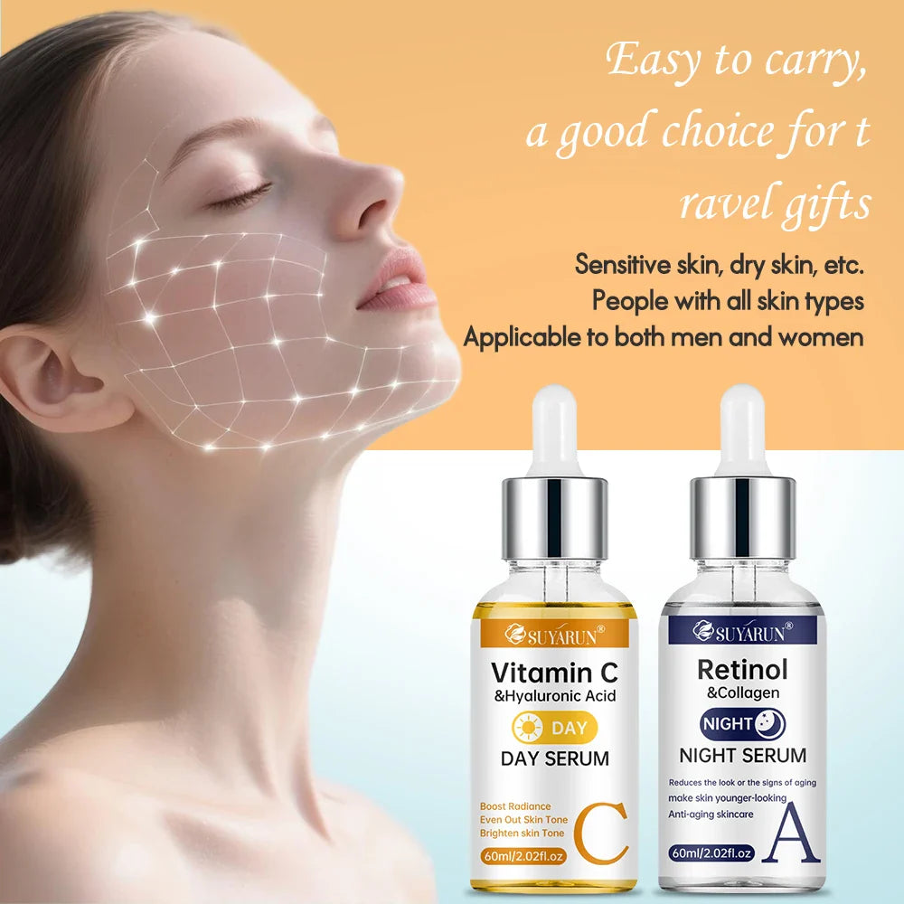 SUYARUN Vitamin C & Retinol Serum – Brightening Anti-Aging Duo