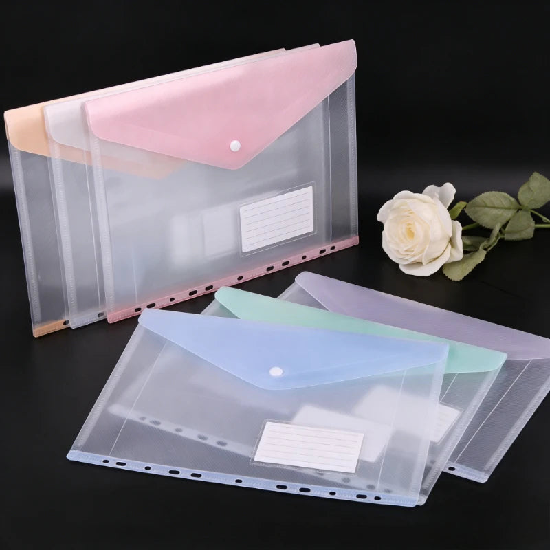 6-Pack Expandable Binder Pockets 11-Hole Side-Opening Folders