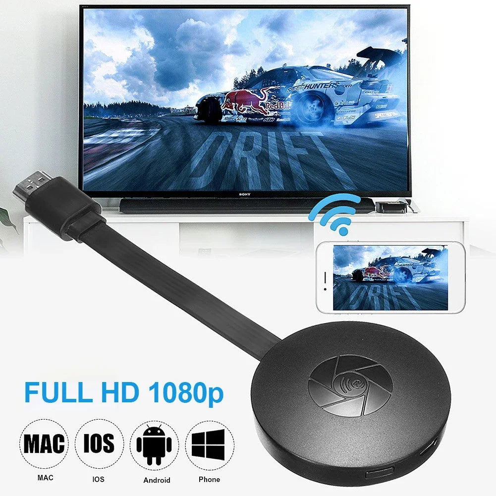 Wireless HDMI Screen Mirror Dongle – 1080P WiFi TV Stick
