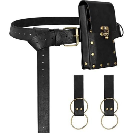 UYEE Renaissance Belt Pouch Waist Bag Medieval Coin Purse Skirt Hike Peaceful Pleasures Health and Wellness StyleG 4PCS