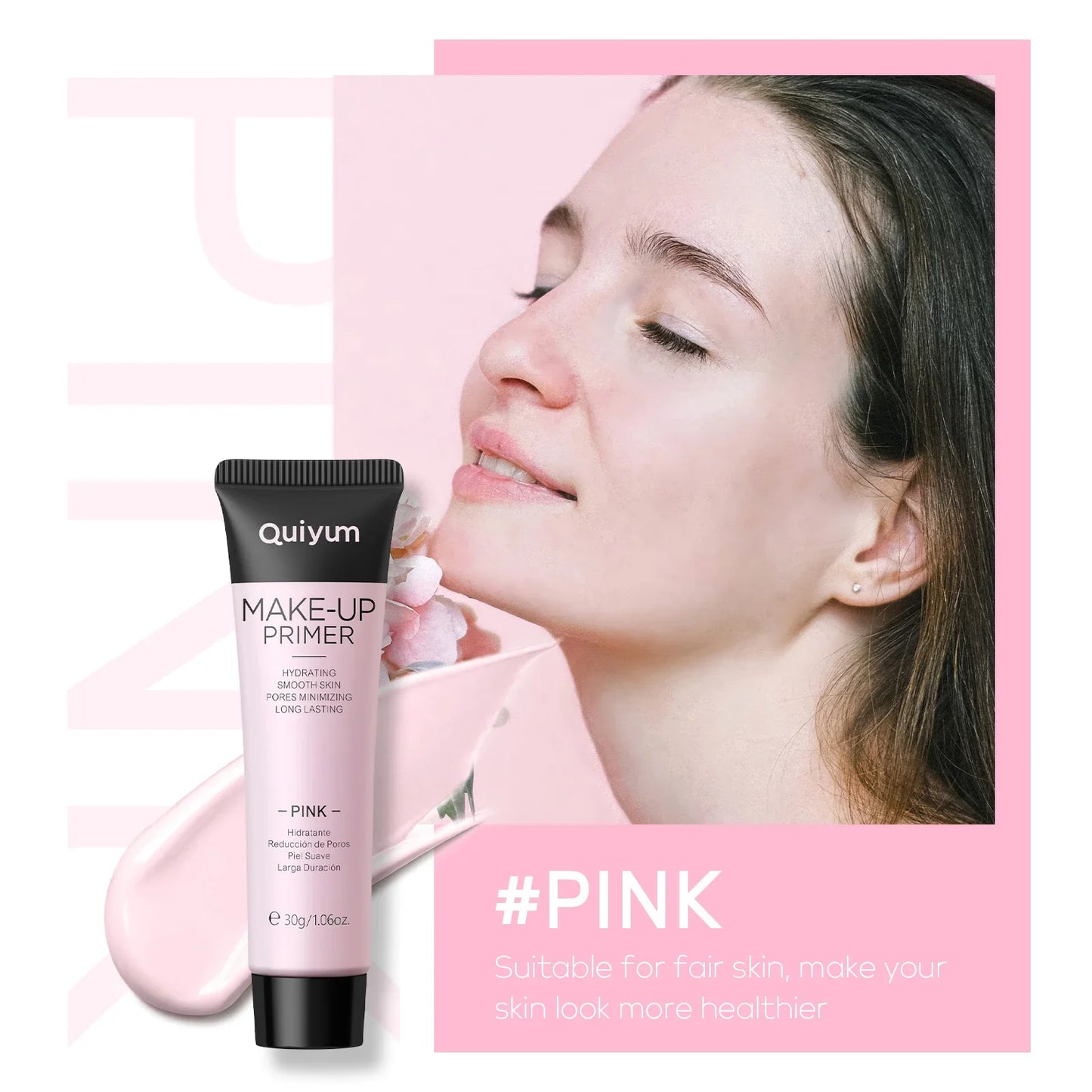 LAIKOU Moisturizing Makeup Primer – Pore-Minimizing, Brightening