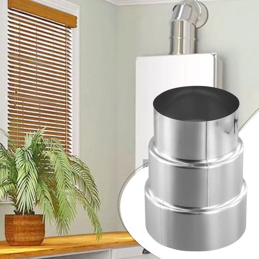 Stainless Steel Chimney Flue Pipe Reducer Adaptor | 18 Sizes Chimney Pipe Reducer Oasis Select