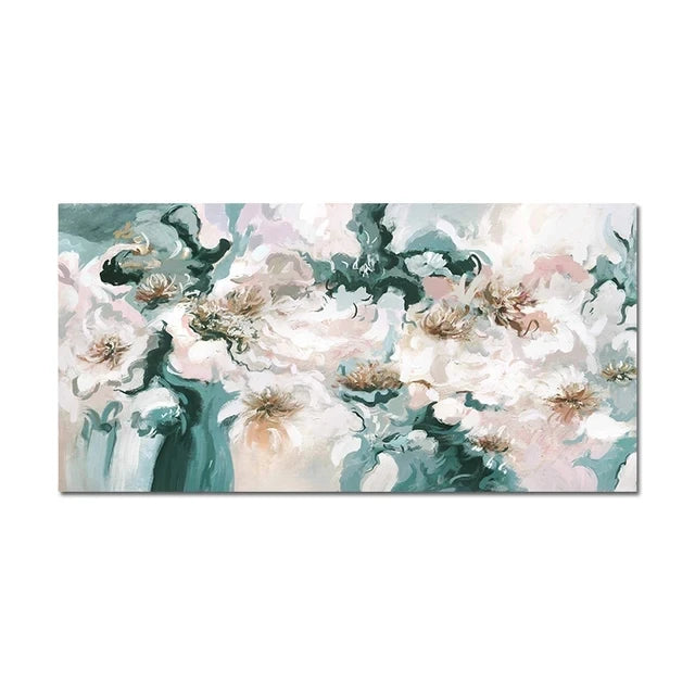 Modern Abstract Gold Flower Oil Painting on Canvas Posters and Prints Wall Art Canvas Painting Wall Picture for Home Decorati Peaceful Pleasures Health and Wellness