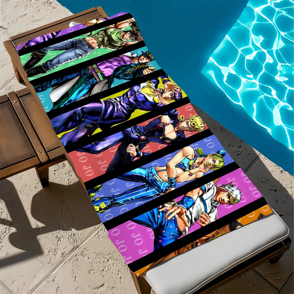 JoJo's Bizarre Adventure Quick-Dry Anime Beach Towel | 11 Sizes Anime Beach Towel Peaceful Pleasures Health and Wellness z3 STJ40x70CM
