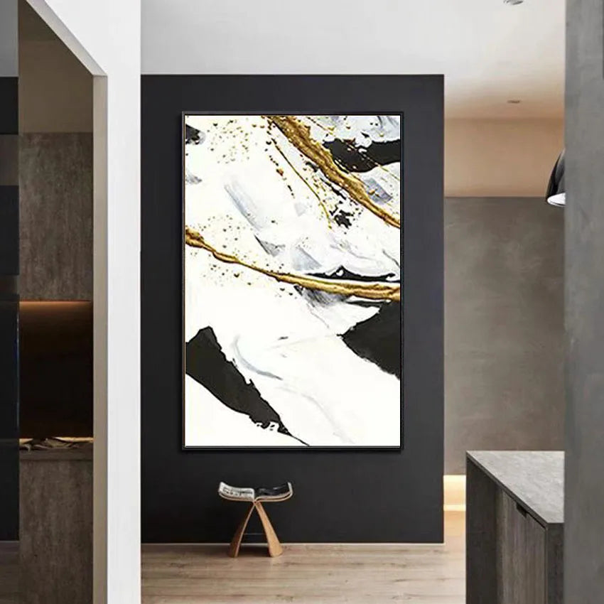 New Abstract Art Decorative Mural Canvas 100% Handmade Customizable Oil Painting Living Room Hotel Restaurant Hanging Picture Peaceful Pleasures Health and Wellness No frame 1 120cmx240cm