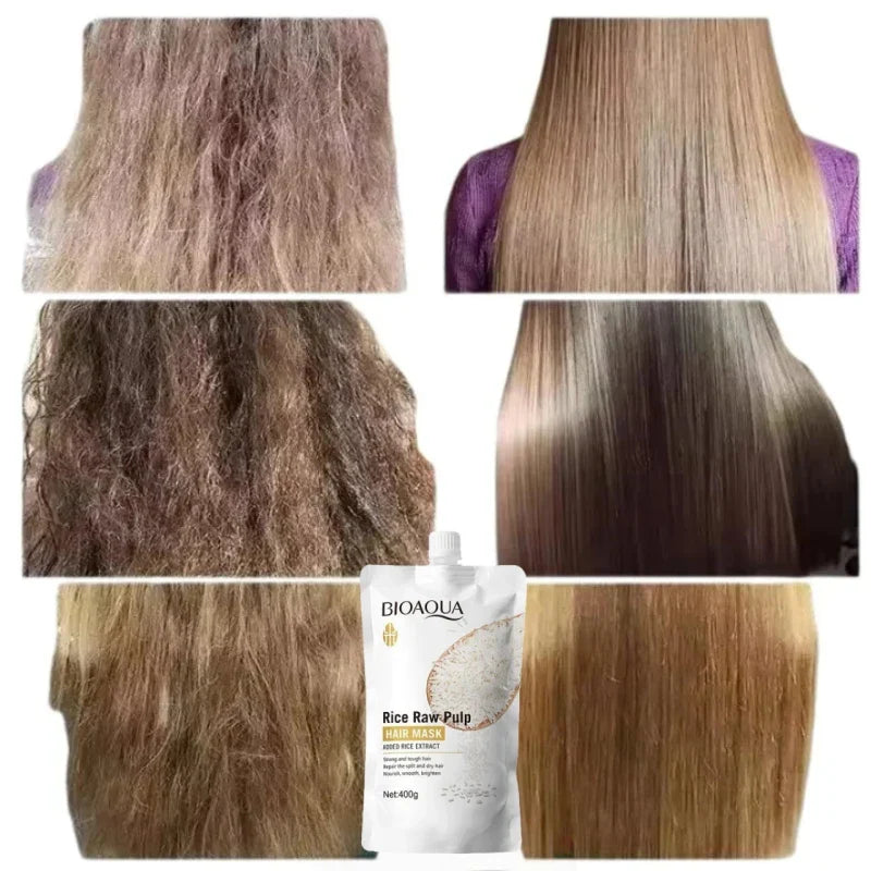 Rice Puree Hair Mask – Nourish Dry, Frizzy & Split Ends