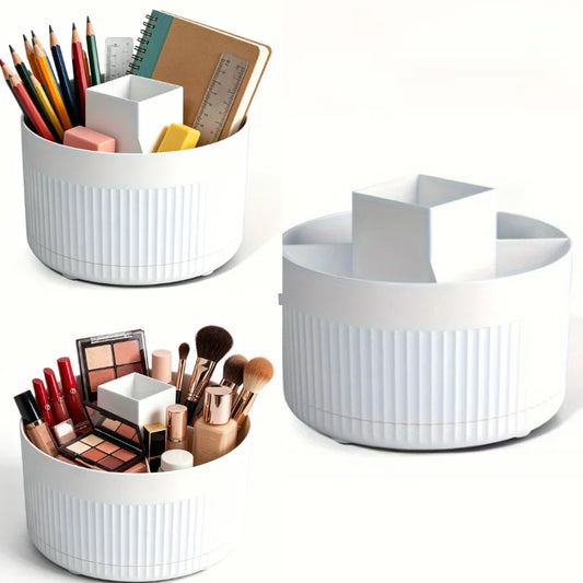 360° Rotating Pen & Pencil Holder – 5-Slot Desk Organizer Rotating Desk Organizer Oasis Select