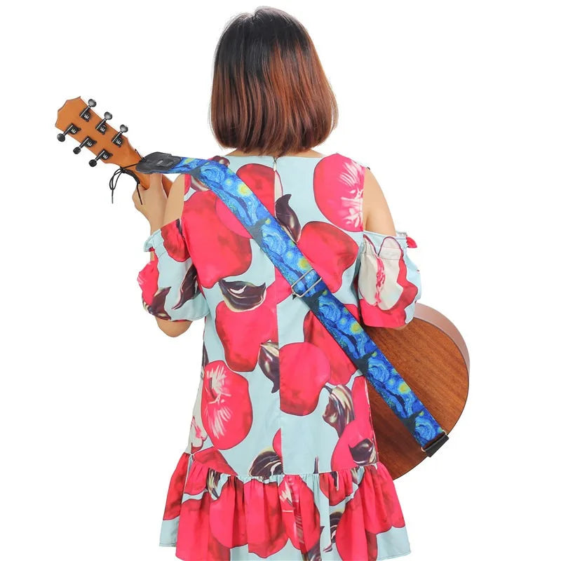 Personalized Star Strap 3 Picks Electric Guitar Shoulder Acoustic