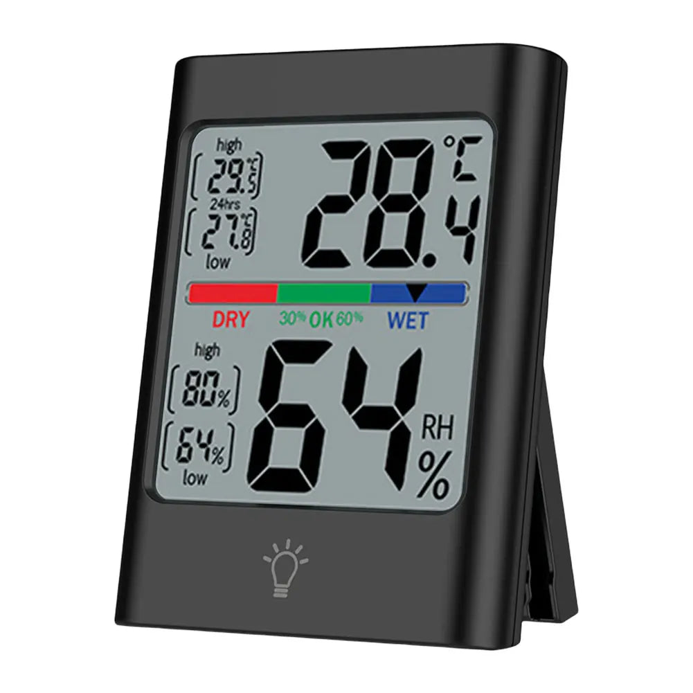 Digital Thermometer Hygrometer | Large Screen Magnetic Indoor Monitor