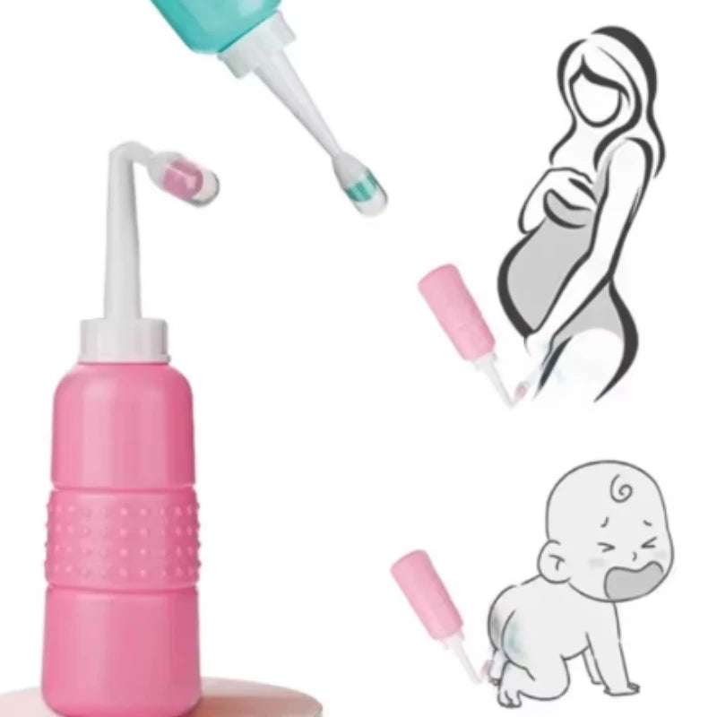 1/2pcs 500ml portable spray bottle handheld travel cleaner suitable for cleaning private parts of pregnant women and infants Peaceful Pleasures Health and Wellness
