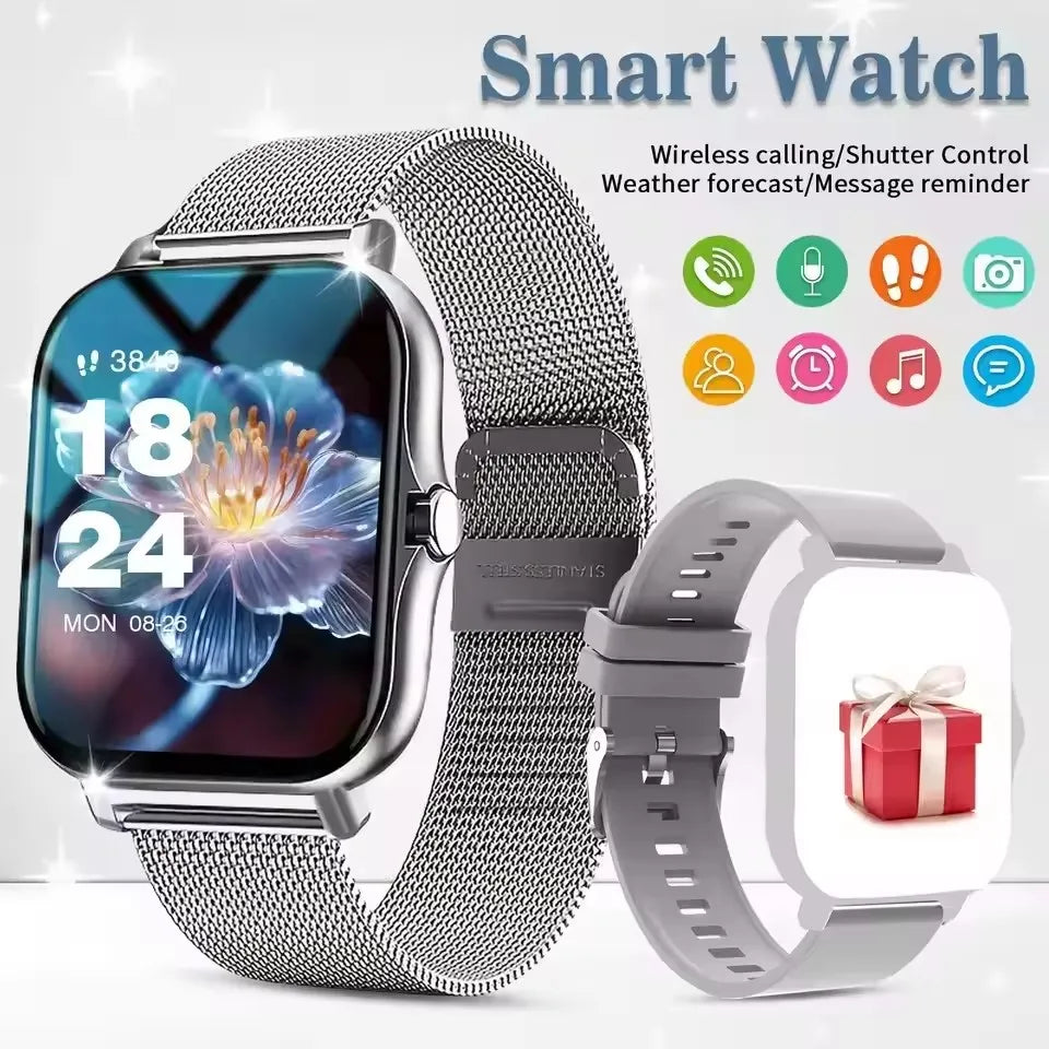 2026 Smart Watch Android IOS Phone 1.83 Inch Color Screen Bluetooth Answer Call Fitness Watches Tracker Smartwatch Women Men New Peaceful Pleasures Health and Wellness 8