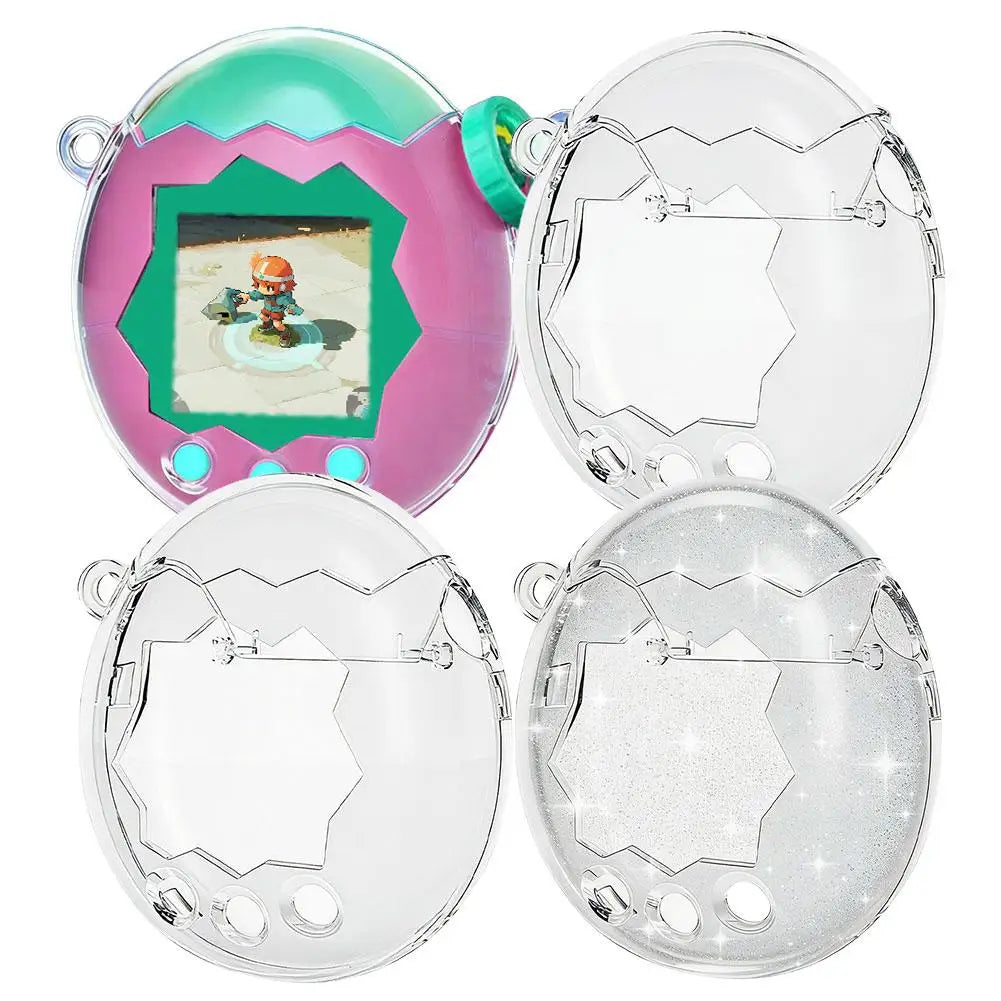 Tamagotchi Paradise Protective PC Case – Clear & Glitter