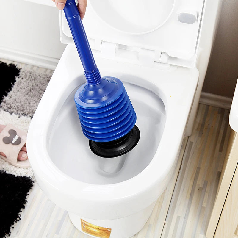 1Pcs/lot Portable Flexible Powerful Toilet Plunger Clog Remover High-Pressure Thrust Plunge Tool for Clogged Bathroom Toilet Peaceful Pleasures Health and Wellness