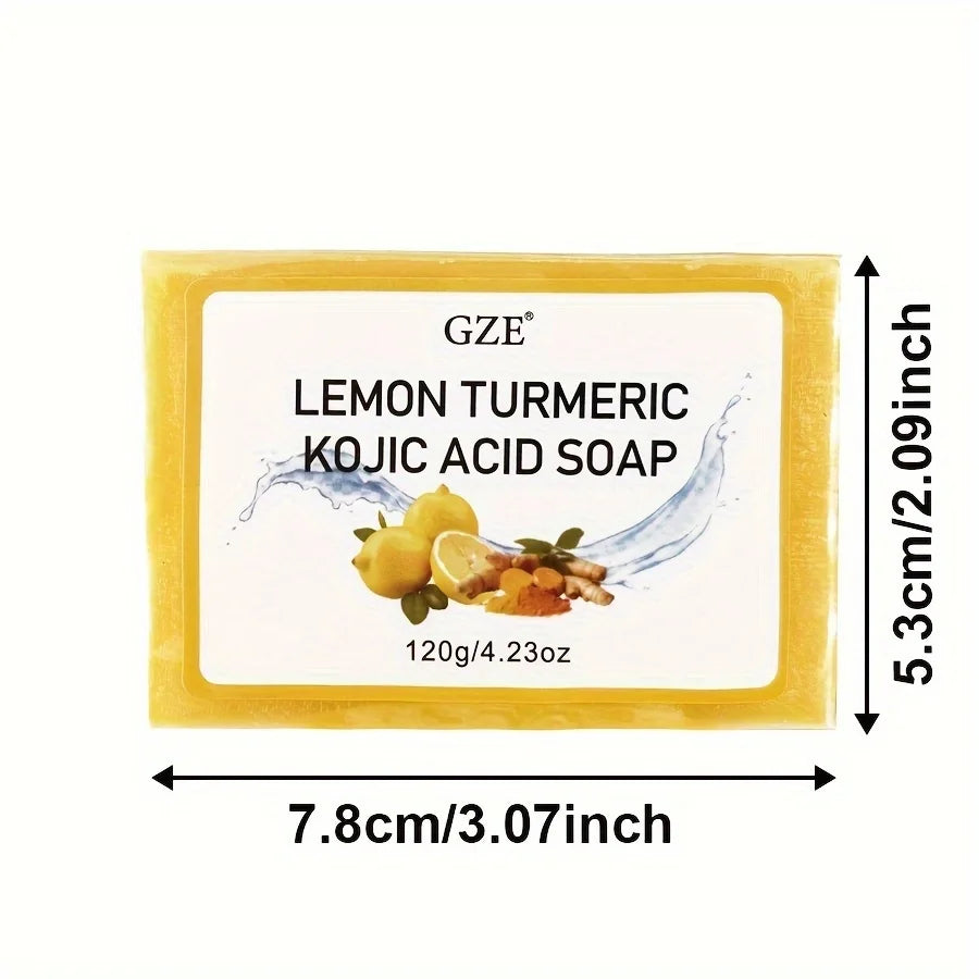 GZE Kojic Acid Soap Lemon Turmeric Shea Butter – 5 Pack