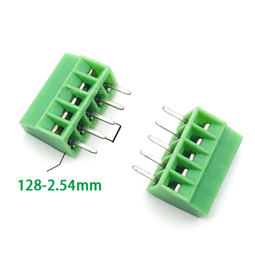 30PCS G/KF128 2.54mm Pitch PCB Screw Terminal Block Connector 150V 6A PCB Mount Kit For Wires 2P 3P 4P 5P 6P 7P 8P 9P 10P 12P Peaceful Pleasures Health and Wellness