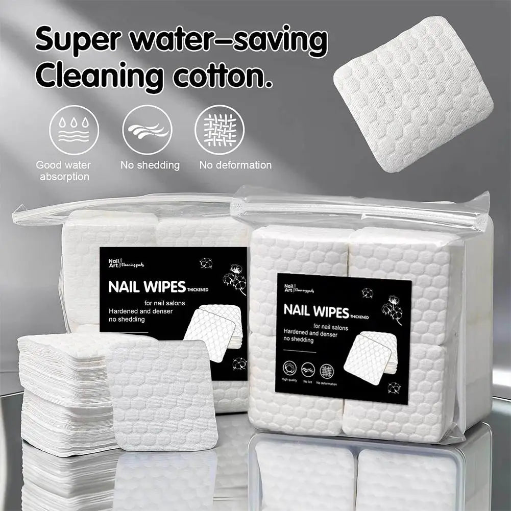 Lint-Free Nail Polish Remover Wipes – 200/500 Pcs Salon Pads