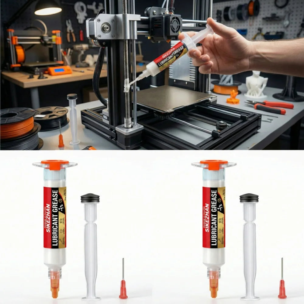 3D Printer White Grease Lubricant Lube for Linear Rails Lead Screws Rods CNC Bearings Reduce Noise Smooth Printing Maintenance Peaceful Pleasures Health and Wellness