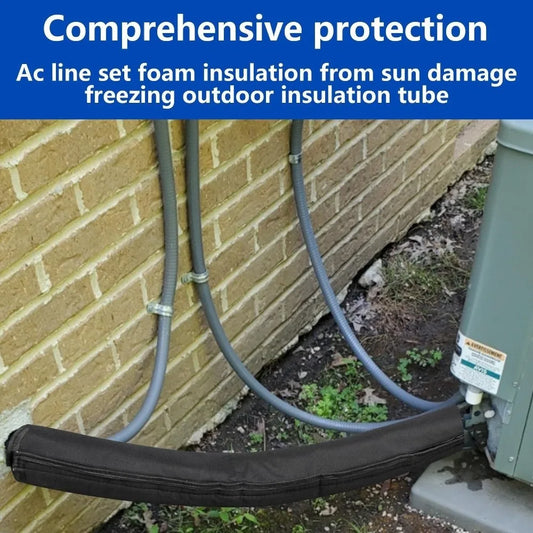 HVAC Copper Pipe Insulation Cover | Zippered Oxford Sleeve HVAC Pipe Insulation Oasis Select