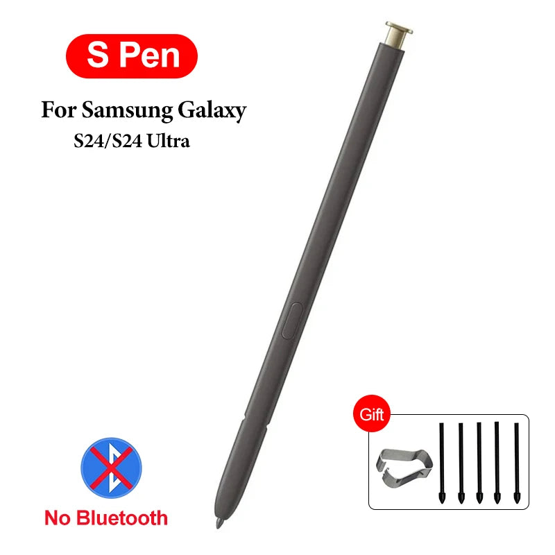 Professional Stylus Pen For Samsung s24ultra s Pen Samsung Touch Pencil Galaxy Pen Stylus For Touch Screen s22 ultra Accessories Peaceful Pleasures Health and Wellness Titanium yellow S24U