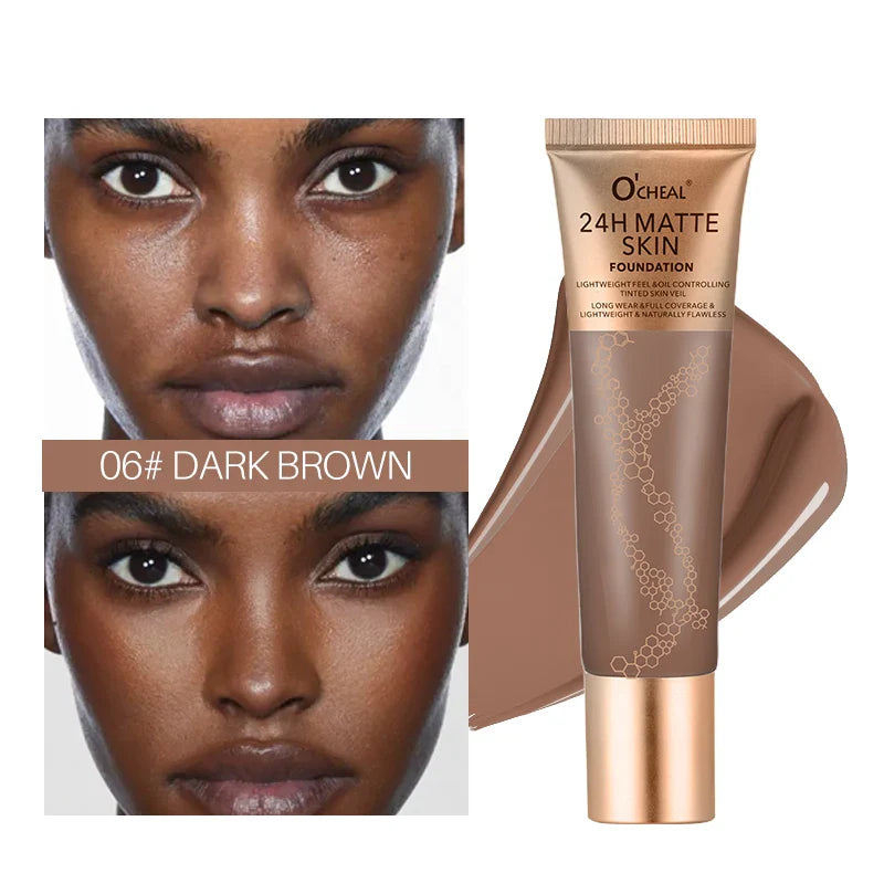 Waterproof Liquid Foundation – Natural Finish, Multi-Shade