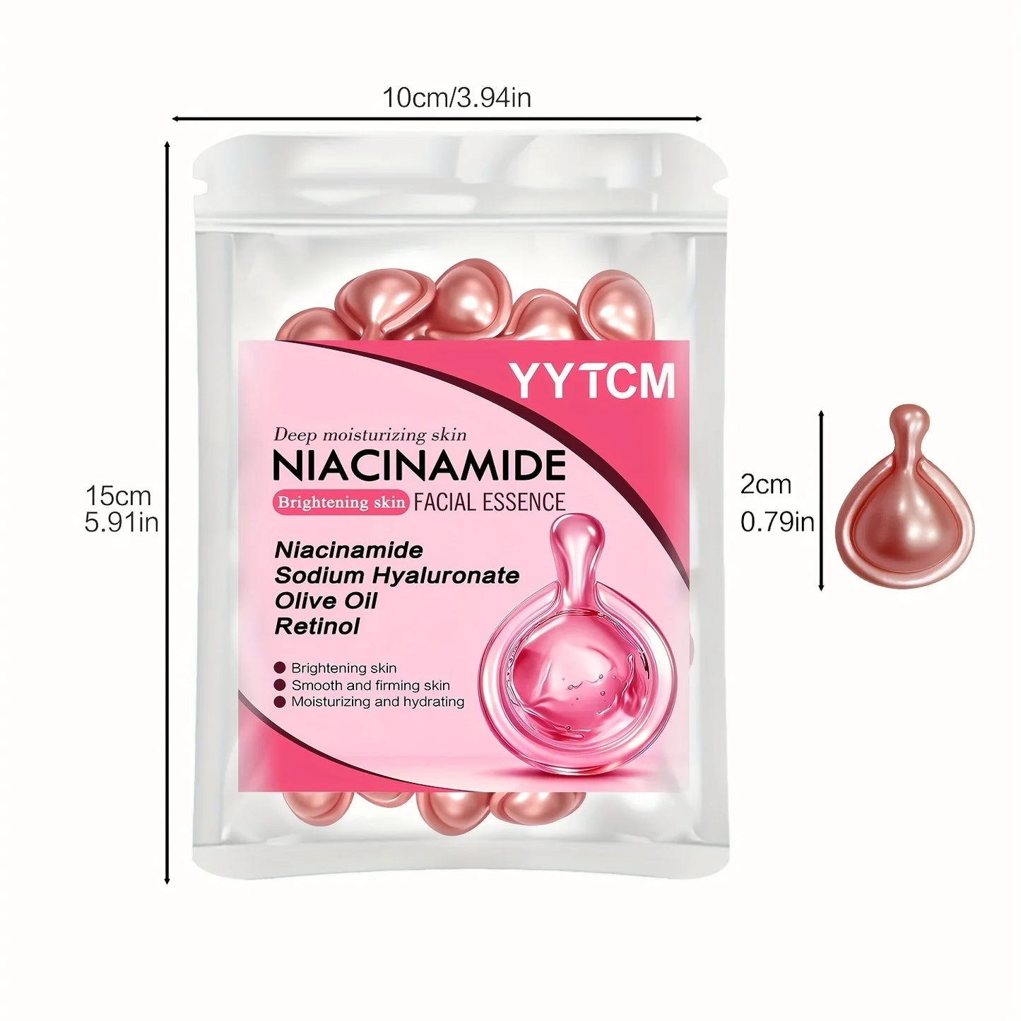 Niacinamide & Retinol Facial Essence Capsules – Brighten & Hydrate