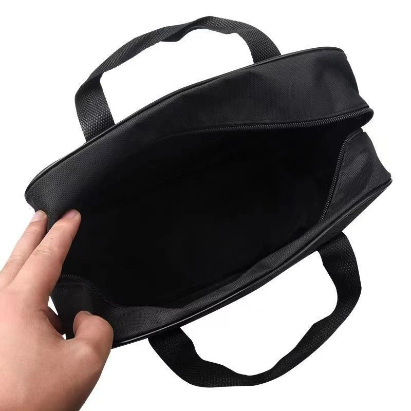 Car Air Compressor Pump Automotive Tool Black Organizer Bag Storage Handbag Peaceful Pleasures Health and Wellness