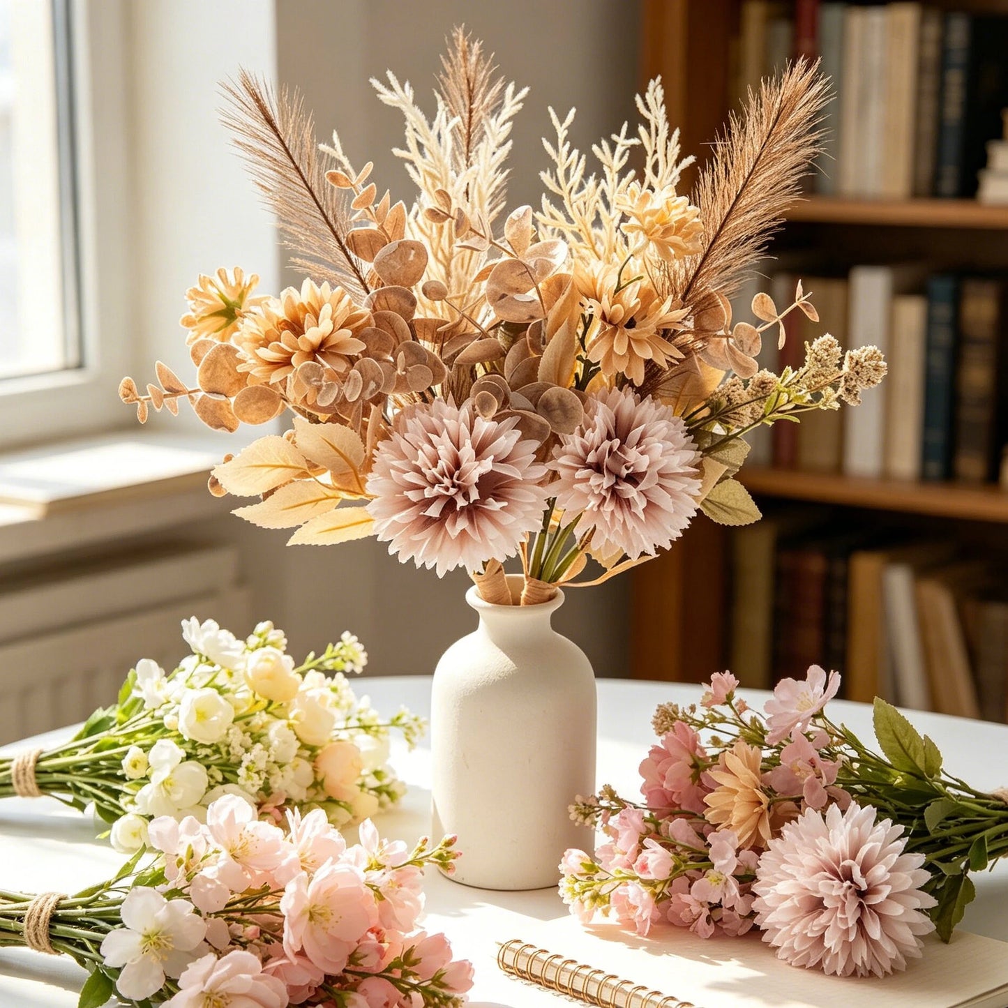 Silk Chrysanthemum Artificial Flower Bouquet | Wedding & Home