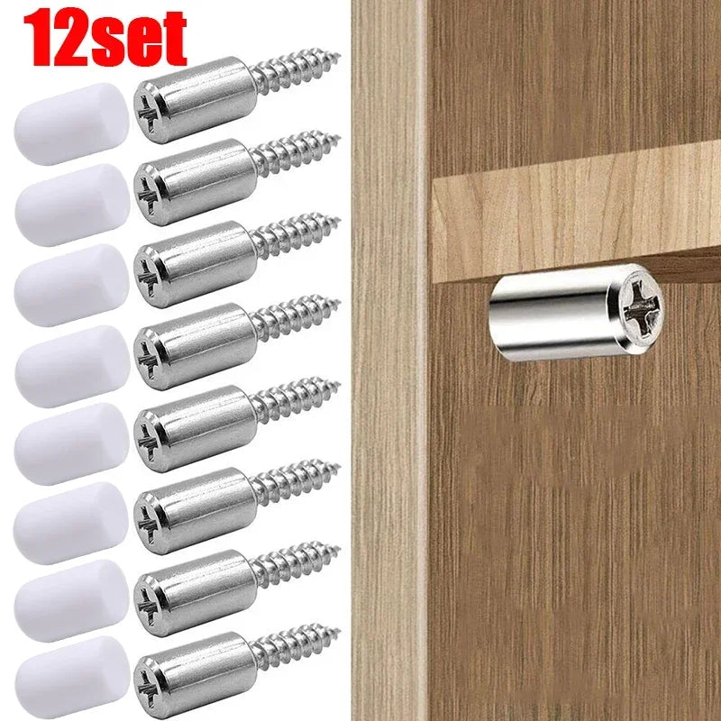 12-Set Shelf Support Pegs with Rubber Sleeve | Cabinet Wardrobe