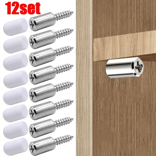 12-Set Shelf Support Pegs with Rubber Sleeve | Cabinet Wardrobe Shelf Support Pegs Peaceful Pleasures Health and Wellness