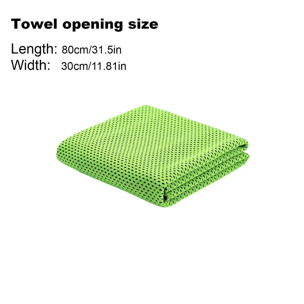 Cooling Towels for Neck Outdoor Cooling Towel Ice Wrap Sweat Rag Absorbent Cloth for Yoga Beach Gardeners Hiking Spring Car Peaceful Pleasures Health and Wellness Green