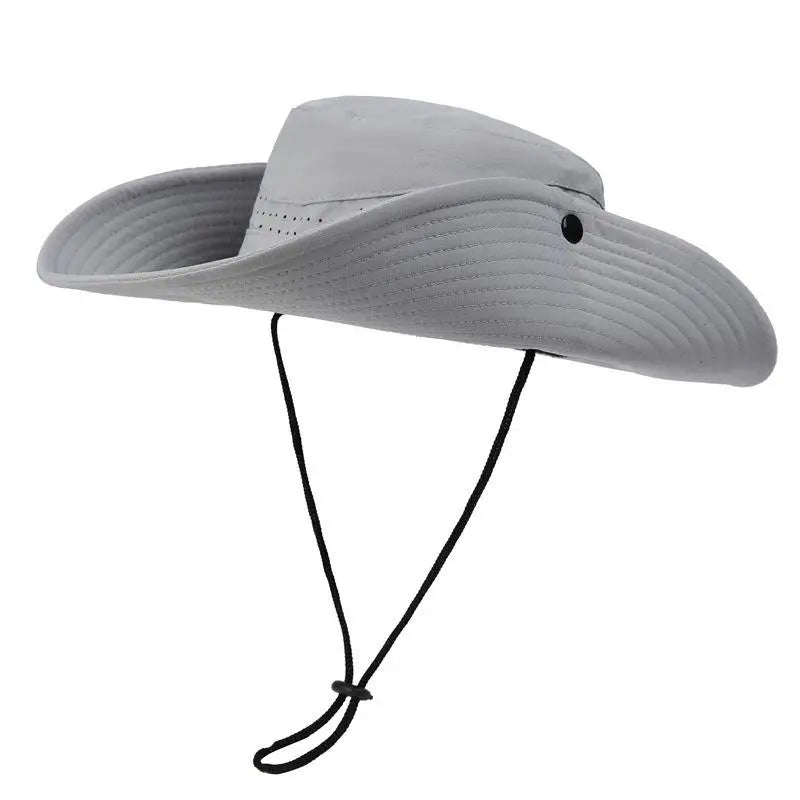 Quick-Dry Wide Brim Bucket Hat – Unisex Outdoor Sun Hat