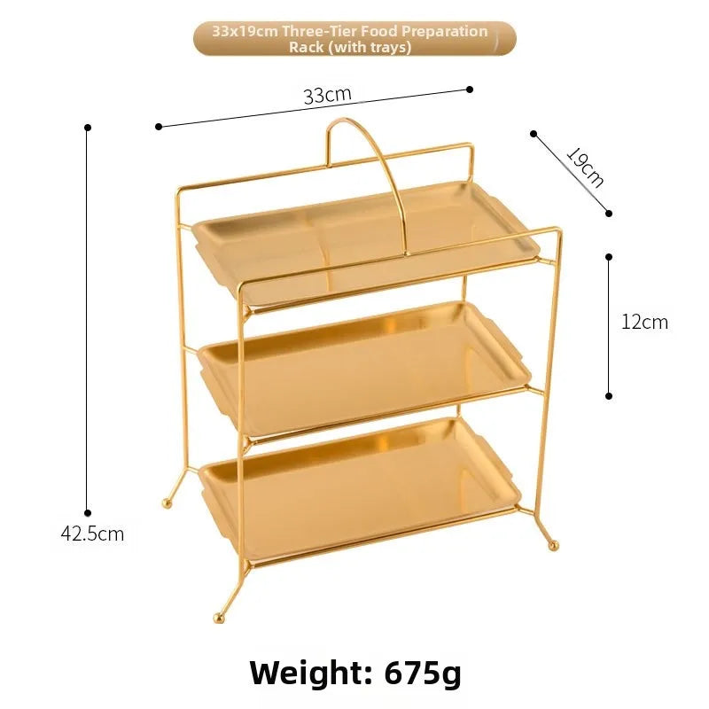 304 Stainless Steel Rectangular Barbecue Rack Portable Design