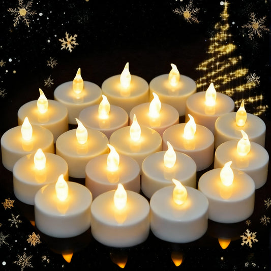 LED Tea Lights Candles Realistic Flickering Battery Operated Tealights Long Lasting Electric Candles for Christmas Wedding Decor Peaceful Pleasures Health and Wellness