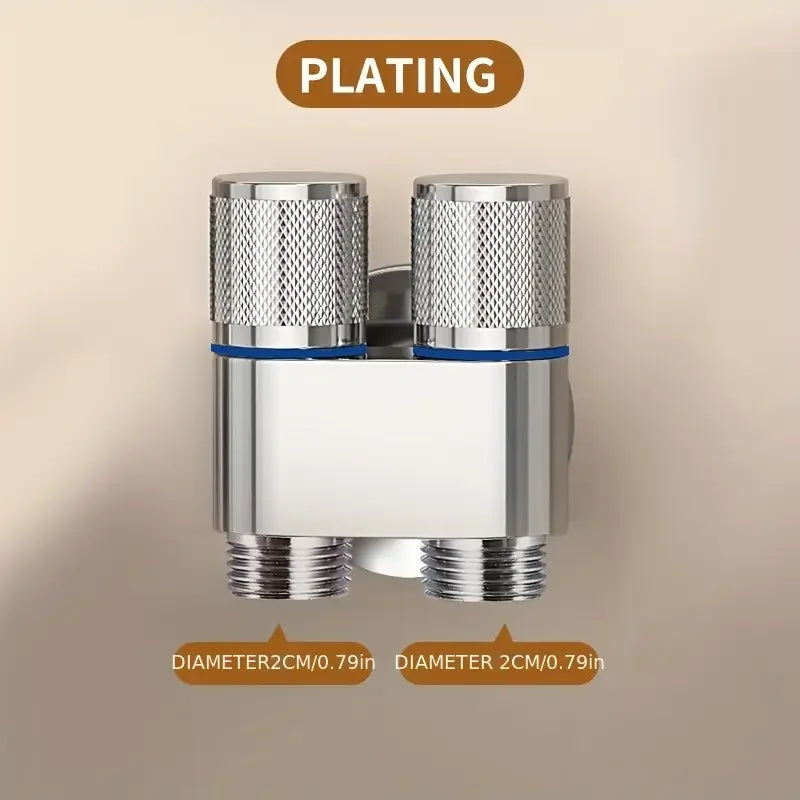 Double Outlet Angle Valve | Shower & Washing Machine Control