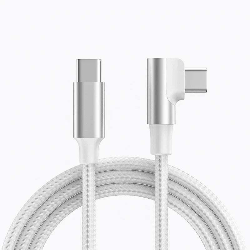 60W USB-C 90-Degree Fast Charging Cable – PD Gaming Cable