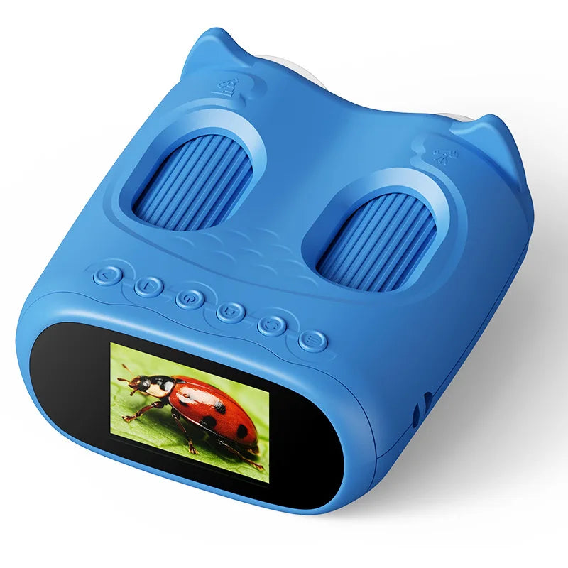 Children's 2-In-1 Microscope Toy Portable Binoculars 1000X Magnifying Biological Observation Cross-Border Peaceful Pleasures Health and Wellness