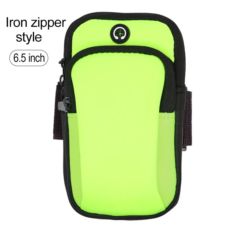 Mobile Phone Armband mp3/mp4 Bags iPhone 14 Pro Max Case For iphone11 Sports Bag For Mobile Multifunction Running Accessories Peaceful Pleasures Health and Wellness Yellow(Iron 6.5inch)
