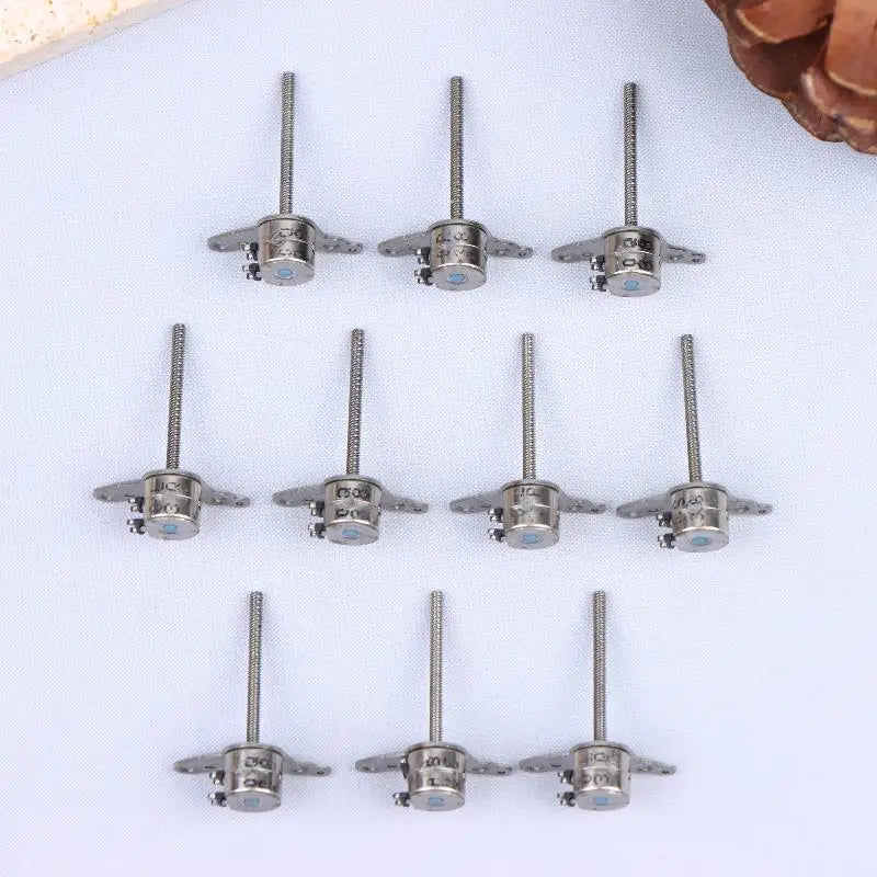Micro 2 Phase Stepper Motor 6mm 4 Wire Adjustable Long Shaft For Optical Instrument Motorized Adjustment Peaceful Pleasures Health and Wellness 10Pcs