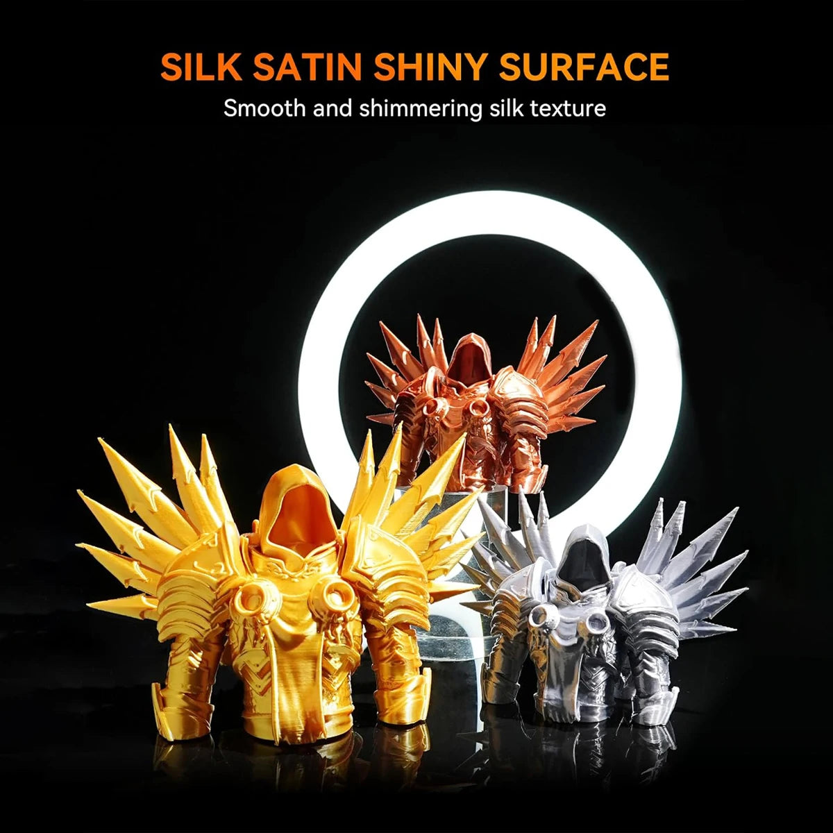PLA+ Silk Multicolor 3D Printer Filament 1.75mm | DINGSUN 3D