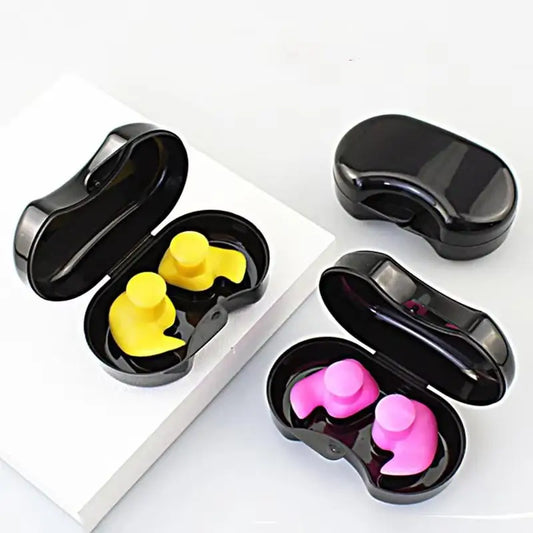 Swimming Earplugs & Nose Clip Set, Silicone Waterproof Noise-Reducing Sleep Plungers, Swimming Accessories for Adults & Kids Peaceful Pleasures Health and Wellness