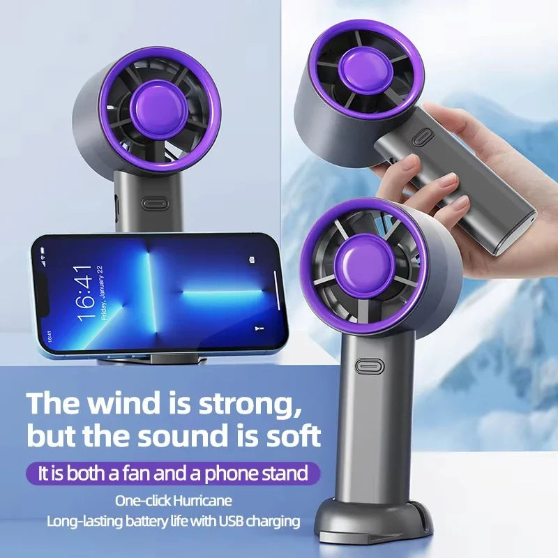 Lenovo Handheld Fan Portable USB Rechargeable Low Noise High Speed Strong Airflow Suitable For Office Outdoor And Commuting Use Peaceful Pleasures Health and Wellness