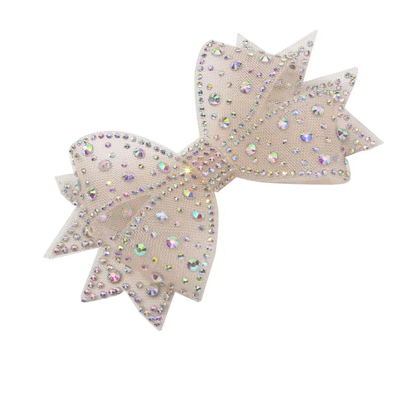 Rhinestone Bow Shoe Clips – Mesh Diamond Wedding Buckles