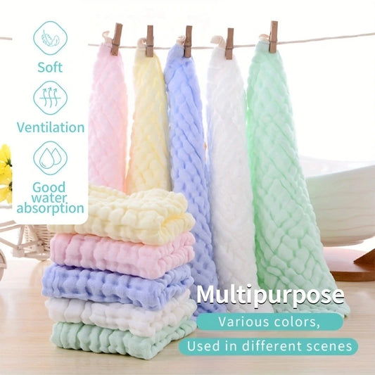 Baby Muslin Washcloths – Soft 6-Layer Cotton Newborn Face Towels Baby Muslin Washcloths Peaceful Pleasures Health and Wellness