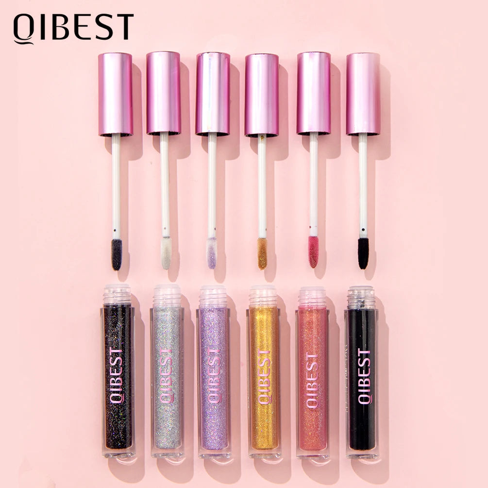 QIBEST Shimmer Diamond Lip Gloss Makeup Mirror Lip Glaze Liquid Lipstick Long-Lasting Matte Lip Tint Lipgloss Lips Cosmetics Peaceful Pleasures Health and Wellness