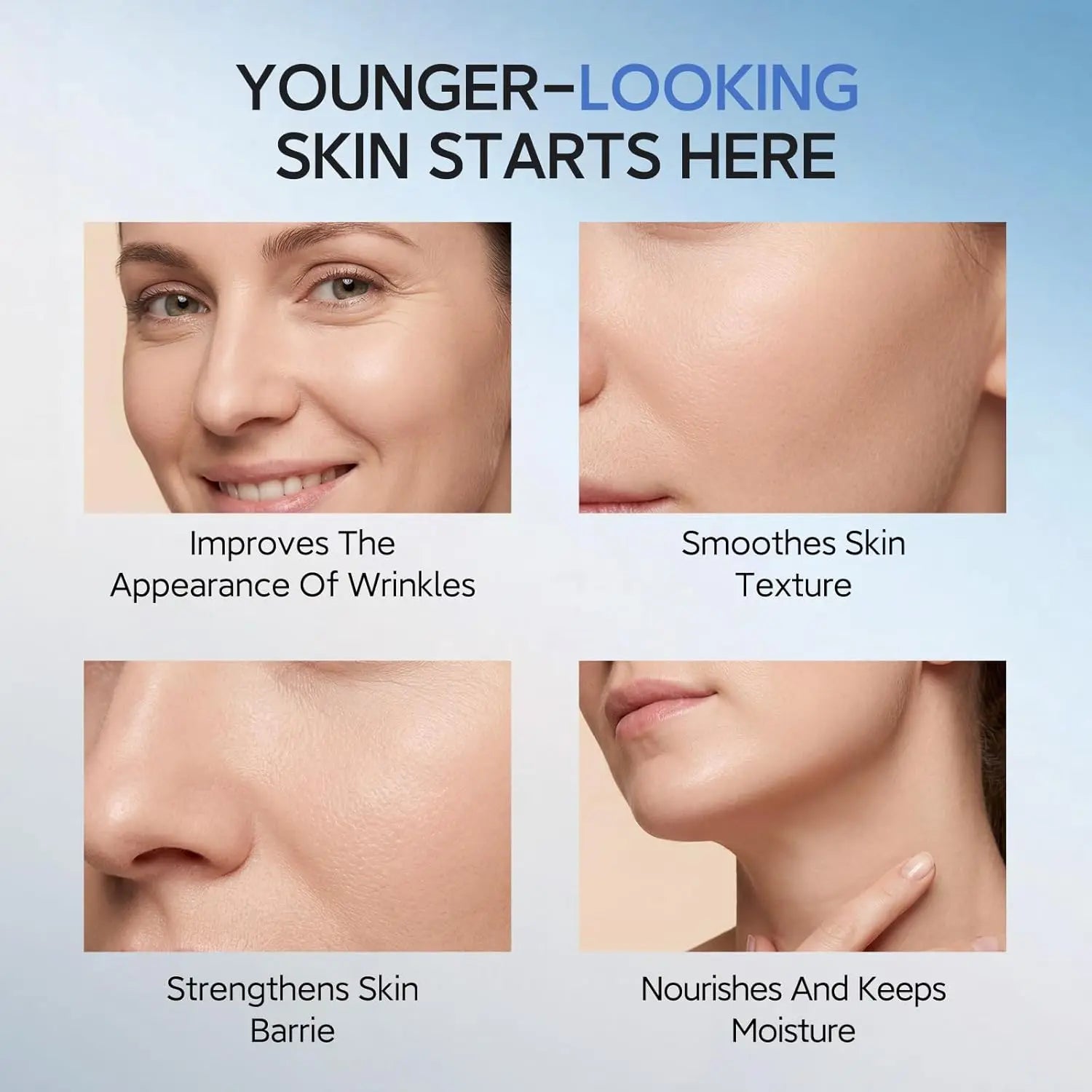 New Blue Copper Peptide Capsule Face Serum Wrinkle Remove Essence Tightens Night Moisturizing Radiant Rejuvenation Skin Care Peaceful Pleasures Health and Wellness