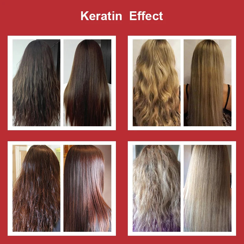 PURC Smoothing Shampoo Conditioner Professional Keratin Hair Treatment Nourishes Dry Repair Damaged Moisturizing Hair Care Peaceful Pleasures Health and Wellness