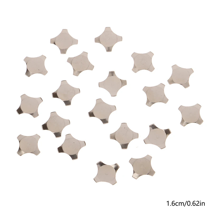 20Pcs 10 With Point Cross Shape Metal Dome Reset Switch 5 6 7 8.4 10 12 14 16 MM Membrane Switch SPST Momentary On/Off Tactile Peaceful Pleasures Health and Wellness 20pcs A8